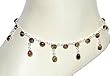 Beaded Anklet Pairs Women Handcrafted Foot Jewelry Indian Style 28 gms Size 10 inches