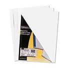 Fellowes 52565 Thermal Binding System Covers, 1 2, Cap. 91-120 Sheets, Clear White, 10 pk by Fellowes