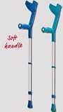 Comfort-Soft Anatomic Crutches, Gray - 1 Pair