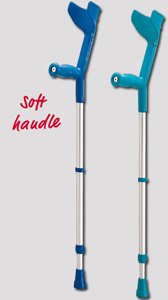 Comfort-Soft Anatomic Crutches, Gray - 1 Pair
