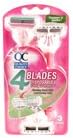 QUALITY CHOICE RAZ DISP FOUR BLADES - WOMENS Pack of 3 by CDMA ***