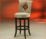 Newcastle NC225 Swivel Bar Stool - Latigo Brown with Bella Cocoa