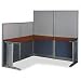 Office Products : Bush Furniture Office, An Hour L Workstation, Hansen Cherry Melamine
