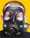 Gas Mask Black Rubber with Elastic