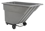 Gray Standard Duty Plastic Tilt Truck 1 Cubic Yard And 1000 Lb. Capacity