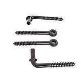 Gate Hardware: Mintcraft Black Screw Hook/Eye Hinge 33223PKS
