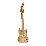 9ct Yellow Gold Solid Charm Electric Guitar
