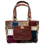 Coach Holiday Patchwork Gallery Tote