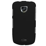 Hard Snap on Plastic BLACK RUBBERIZED Sleeve Faceplate Cover Case for SAMSU ....