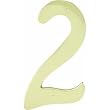 Hy-Ko Prod. BR-40/2 4" Solid Brass Decorative House Numbers