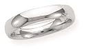 14k White Gold 4mm Comfort Fit Women's Wedding Band