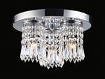 ELK Optix 3 Light Flush Mount Ceiling Fixture Clear Crystal