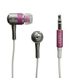 Radius RA-HP01P TruTune Ultra-Light Aluminum Earphone with Extension - Pink