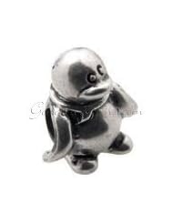 Sterling Silver Penguin Zable Bead Charm BZ328
