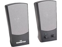 Manhattan 2150 2.0 Lautsprechersystem (Stromversorgung &uuml;ber USB, 4 Watt) schwarz Preisvergleich