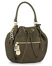 Michael Kors Knox Large Drawstring Shoulder Bag Loden