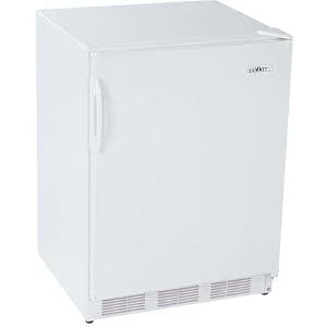 Summit FF7Green Green Commercial Compact Refrigerator with 5.5 Cu Ft, White Cabinet, Interior Light and Adjustable Shelves FF7WC