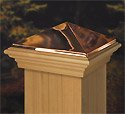 7-5/8x7-5/8 Copper High Point Post Cap [CAPITOL CITY LUMBER]