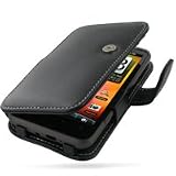 PDair Leather Case for HTC Desire HD A9191 - Book Type (Black)