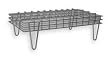 Storelogic 2HFX6 Dunnage Rack, Low Profile, W36, D 24, Chrome