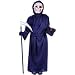 Children's 7 Piece Animated Bleeding Grim Reaper Dress Up Halloween Costume - Size Child Large 12-14