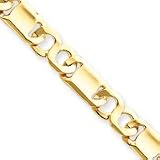 14k 10.6mm Polished Fancy Link Bracelet - 8.5 Inch