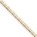 14k 3mm Concave Anchor Chain Anklet - 10 Inch