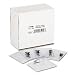 Advantus 75456 Clear Vinyl ID Badge Holder, Punched, 3 x4, Horizontal w/Clip, 50/box