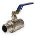 Industrial Grade 1PYX1 Ball Valve, Brass, 1/4 In NPT M x F