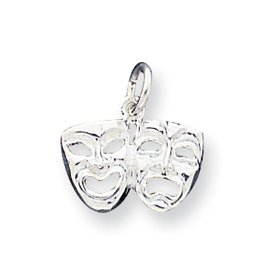 Buy Sterling Silver Comedy Tragedy Charm by JewelryWeb