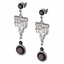 Logoart Chicago Bulls Crystal Earrings