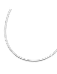 18" 4mm Domed Omega Necklace
