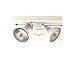 Heath Zenith SL-5318-WH-E 240-Watt Motion-Sensing Shielded Wide-Angle Twin Security Light, White