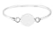 Sterling Silver Engravable/ Personalize Round title=