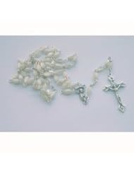 M.O.P. Rosary Handcrafted from Mother of Pearl (56 cm or 22")