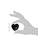 30mm Hematite Puff Heart Worry Healing Stone