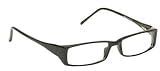Computer Glasses with Clear Polycarbonate Double Sided Anti-reflective Coating, Scratch Coating and Uv Protection - Plastic Frame - 52-18-135
