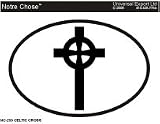 CELTIC CROSS Oval Bumper Sticker