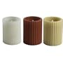 3 Assorted Chef & Rooster Ivory, Red and Honey LED Blowout 3"x4" Candles