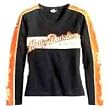 Harley-Davidson&reg; Women's Long Sleeve Black Prestige Shirt. Pull-over. 98477-06VW