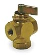Industrial Grade 1WMX6 Ball Valve, Two Piece, 1/2 In, Brass Body