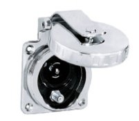 Hubbell HBLPHTVSS Round Stainless Steel Phone/TV Inlet