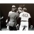 Carlton Fisk Arguing with Umpire Signed 16x20 Photo