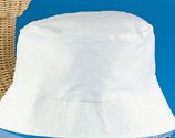 12 White Cotton Bucket Hats Fishing Crafts Decorate