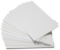 5x7 Uncut, White Matboards (Pack of 100)