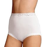 Olga Women's Secret Hug Nylon Scoop Brief,  Black, Size 7