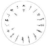 Design Wheel - Floral Nail Master Stencil Shield