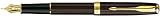 Parker Sonnet Chiselled Chocolat GT Fountain Pen w/ Fine Nib