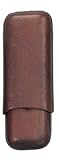 2 Finger Brown Telescope Cigar Case
