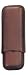 2 Finger Brown Telescope Cigar Case
